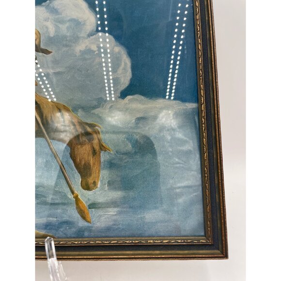 Framed Print Of "End Of The Trail" By James Earle Fraser Art Deco Style - Picture 6 of 7